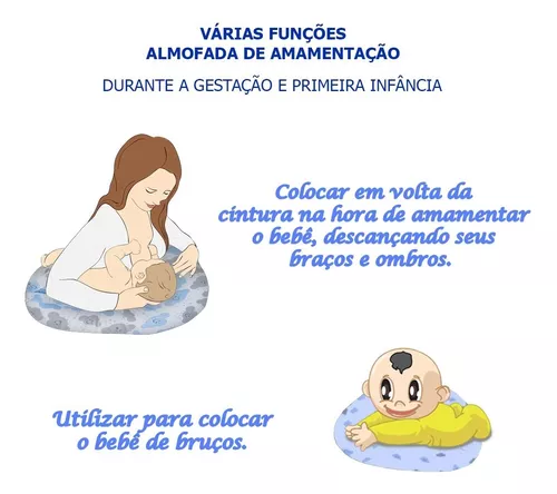 Almofada Para Amamentacao Bebe Travesseiro 2