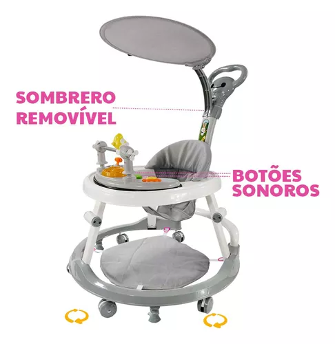 Andador Para Bebes Infantil Musical Premium Conect Brinq MC923 3
