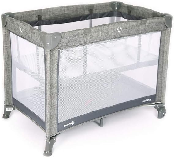 Berço Mini Play Grey Denim Safety 1st 0 A 15 Kg - 2