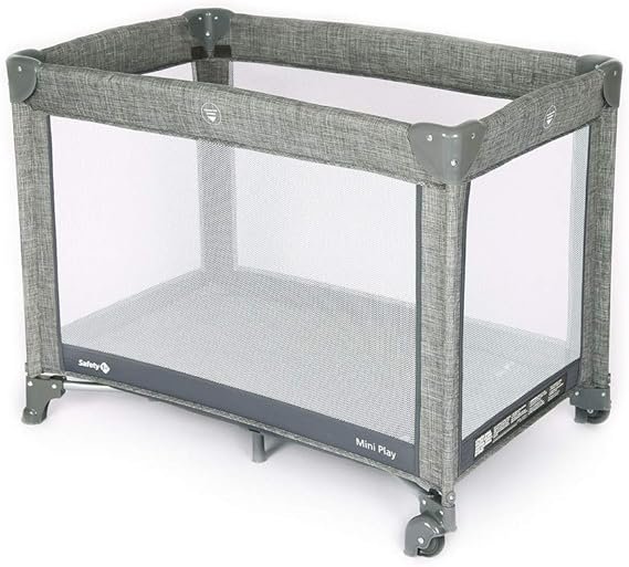 Berço Mini Play Grey Denim Safety 1st 0 A 15 Kg - 3