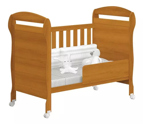 Berço mini cama danny com colchão d18 de 10cm Reller (2)