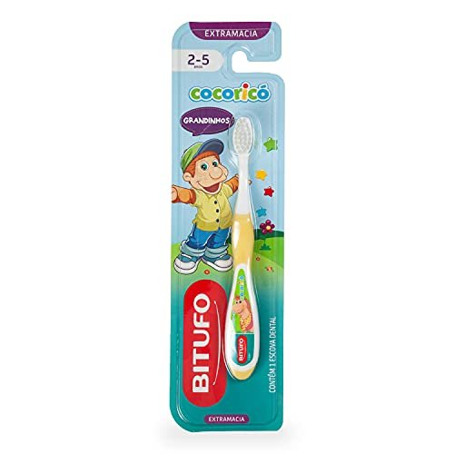 Bitufo Escova De Dente Infantil Cocorico Grandinhos Ultramacia Para 2 A 5 Anos 3