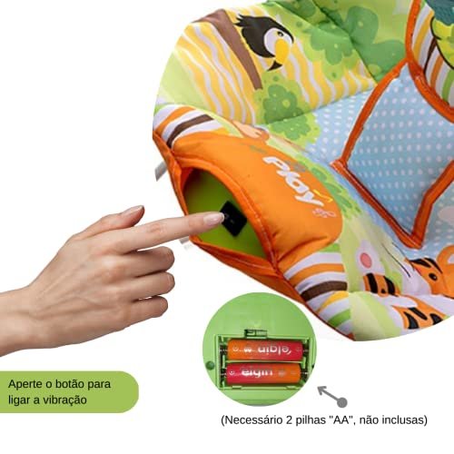 Cadeira De Descanso Vibratoria E Musical Protek 7