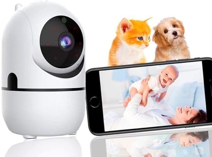 Câmera Wifi Giratória 1080p Estilo Babá Eletrônica JJB
