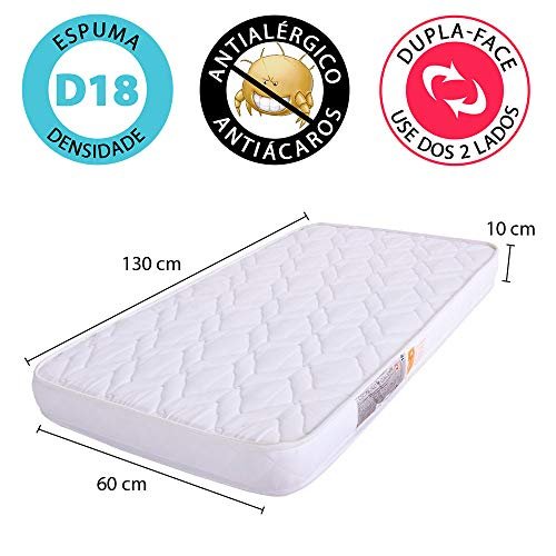 Colchao Berco D18 Antialergico 130x70x10cm Americano Certificado BF Colchoes 5