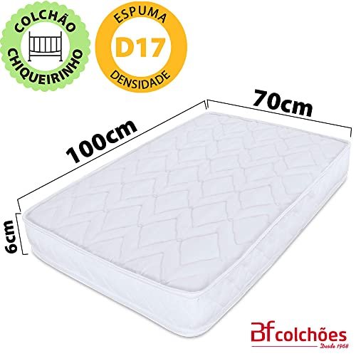 Colchao Para Mini Berco Desmontavel Chiqueirinho Cercadinho 100x70x6cm BF Colchoes 5
