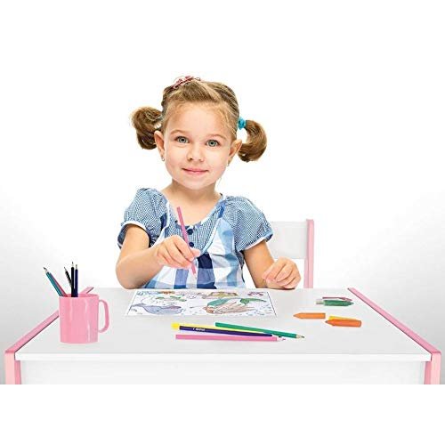 Conjunto Mesa Cadeira Infantil Rosa Junges 4
