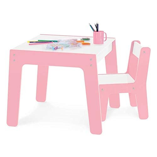 Conjunto Mesa Cadeira Infantil Rosa Junges 6