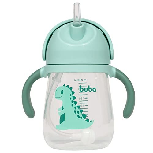 Copo Com Alcas Removivel Canudo 240ml Dino Buba 5
