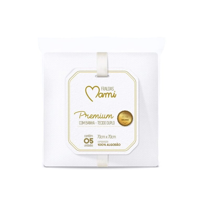 Fralda Premium Mami C Bainha Para Bebe 70cm X 70cm Contem 05 Un 1