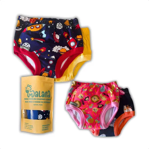 Kit 4 Roupas De Treinamento Desfralde Premium Impermeavel 1