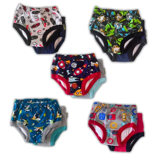 Kit 4 Roupas De Treinamento Desfralde Premium Impermeavel 2