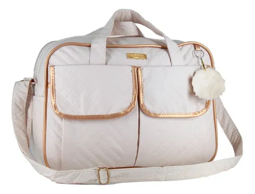 Kit Bolsa Bebe Mala Maternidade Impermeavel Multifuncional Bege 1