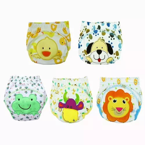 Kit Combo 5 Cueca Calcinha Treinamento Desfralde 1