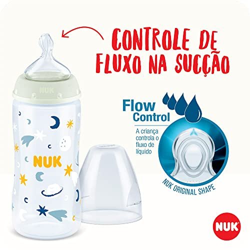 Kit De Mamadeiras Anticolica Dia E Noite Com Controle De Temperatura 300ml Nuk 5