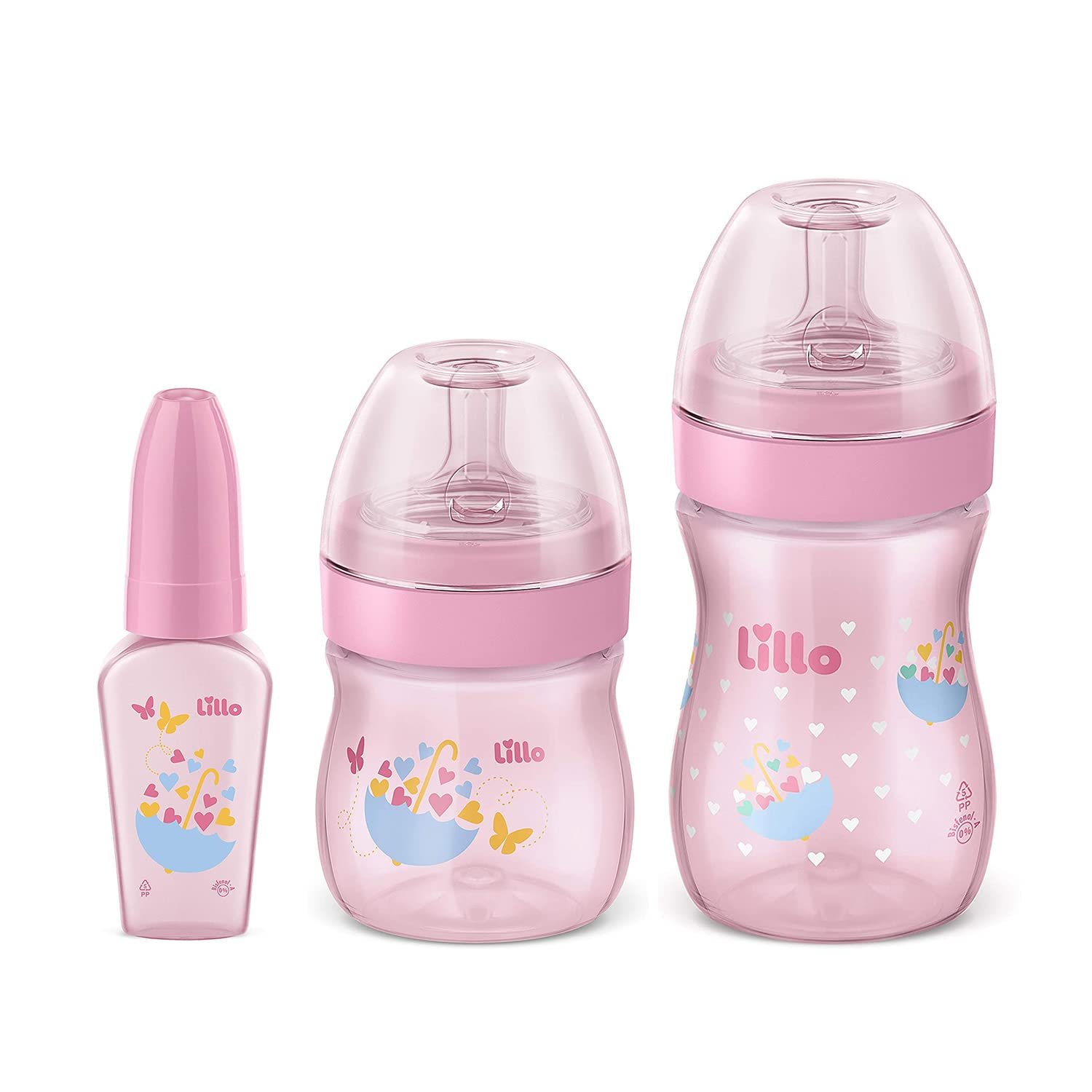 Kit de Mamadeiras Lillo Primeiros Passos