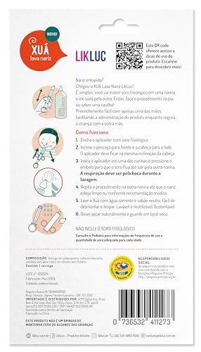 Likluc Xua Lava Nariz Seringa Inteligente Para Lavagem Nasal 4