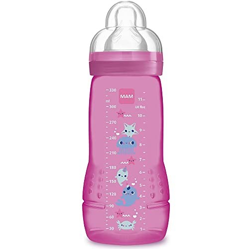 Mamadeira Easy Active Rosa 330ml Mam 4