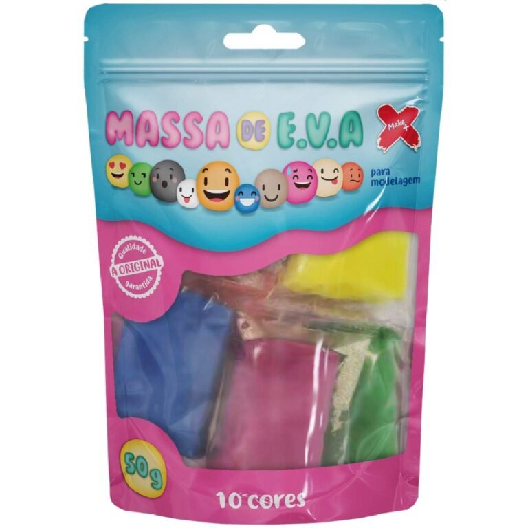 Massa De Eva 10 Cores Sor.PArtesanato 5g. 01 Unidade Make 13022 Multicor 1