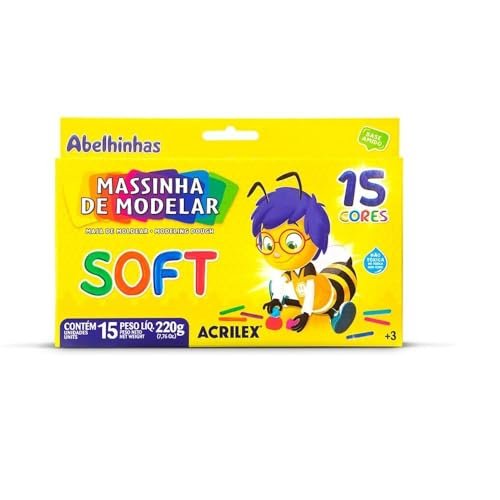 Massinha Soft 15 Cores Acrilex 2