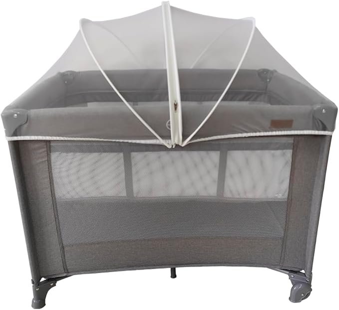 MaxiBaby Berço Portátil Infantil Cercado 0-15kg Lazy