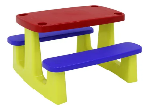 Mesa Infantil De Atividades Tramontina Playground Pic Nic Cor Colorido 1