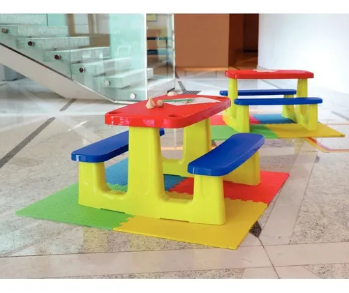 Mesa Infantil De Atividades Tramontina Playground Pic Nic Cor Colorido 2