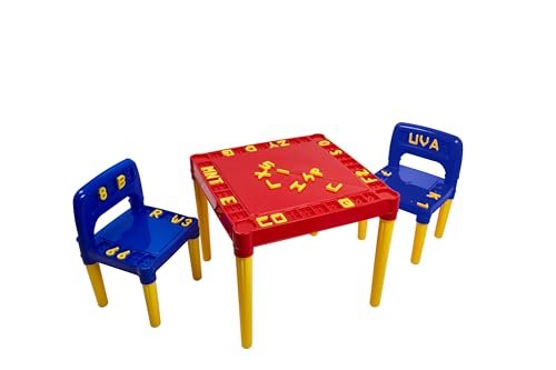 Mesa E Cadeira Infantil Vermelha Tritec 1