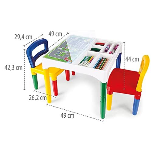 Mesinha Didatica Poliplac Mini Mesa Criancas Com Cadeiras 3