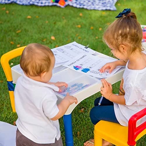 Mesinha Didatica Poliplac Mini Mesa Criancas Com Cadeiras 7