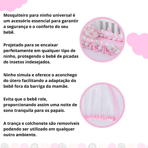 Ninho Tranca Redutor Berco Mosquiteiro Tule 1