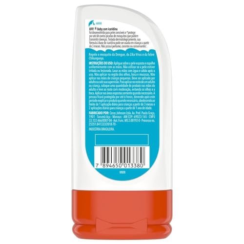 OFF Baby Repelente De Mosquito Com Icaridina Protege Por Ate 6h Locao Em Gel 117g 4