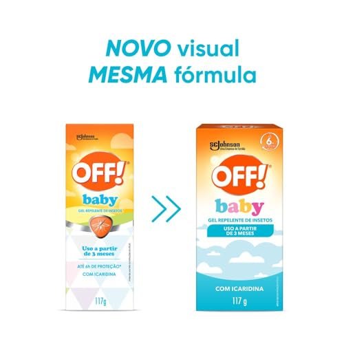 OFF Baby Repelente De Mosquito Com Icaridina Protege Por Ate 6h Locao Em Gel 117g 8