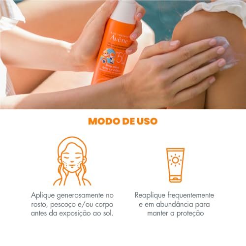 Protetor Solar Avene Infantil FPS 50 Spray Com 200ml 7