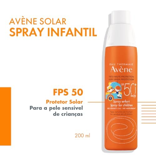 Protetor Solar Avene Infantil FPS 50 Spray Com 200ml 8