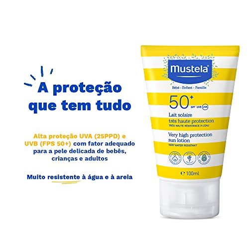 Protetor Solar Infantil Locao Rosto E Corpo FPS 50 Mustela 5