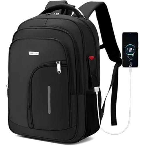 Reforcada Executiva Grande Mochila Para Notebook Trabalho Viagem Escola Com Cabo De Aco Impermeavel Antifurto Com Saidas USBFone De Ouvido Unissex 1