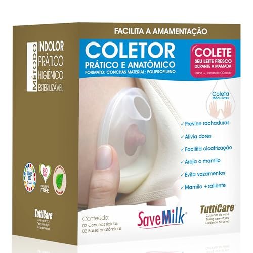 SaveMilk Conchas Para Amamentacao Com Base Rigida De Polipropileno Incolor 1