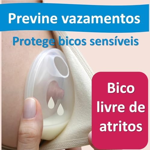 SaveMilk Conchas Para Amamentacao Com Base Rigida De Polipropileno Incolor 6