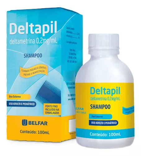 Shampoo Deltapil 100ml Contra Piolhos E Lendeas