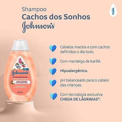 Shampoo Infantil Johnsons Baby Cachos Dos Sonhos 4
