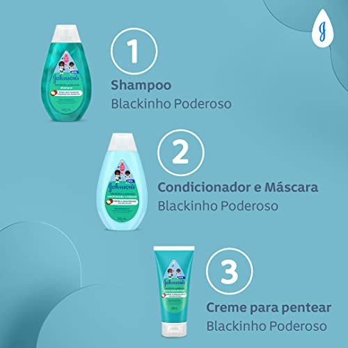 Shampoo Infantil Para Cabelos Crespos Johnsons Blackinho Poderoso 6