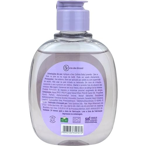 Zero A Dois Colonia Infantil Aroma Baby Lavanda 150ml 3