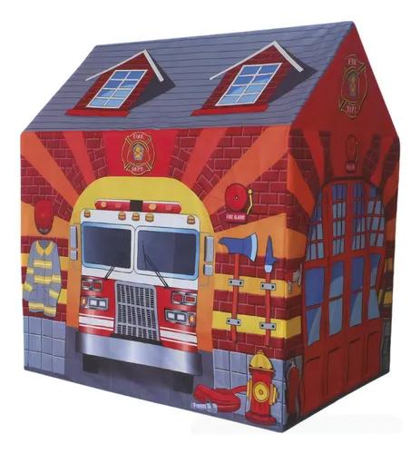 Barraca Estacao Bombeiro Tenda Cabana Infantil Toca Dm Toys 1