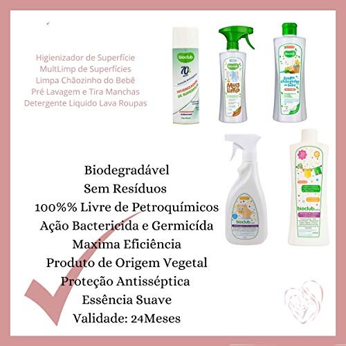 BioClub Detergente Liquido Lava Roupinhas Multicor 4