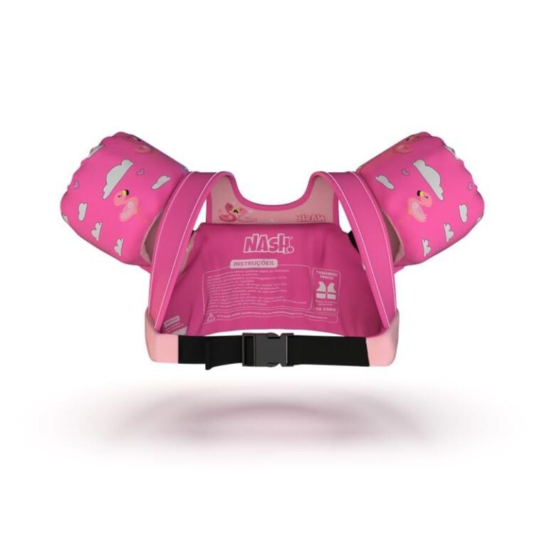 Boia Infantil Com Colete Salva Vidas Nash Flamingo 3