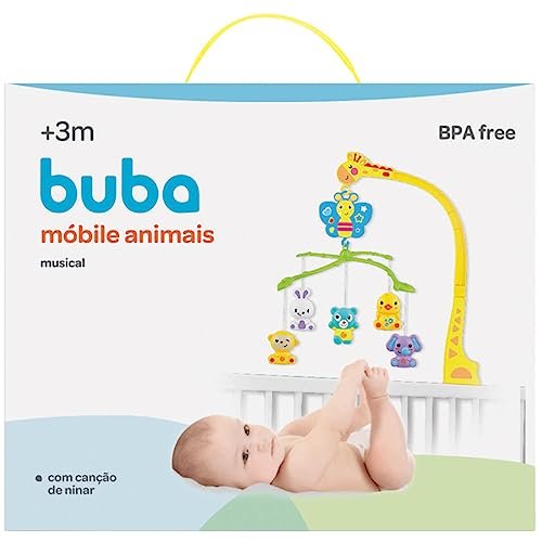 Buba Mobile Animais Musical Colorido 7
