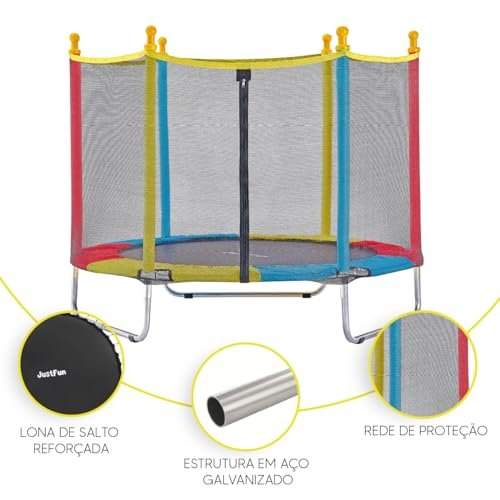 Cama Elastica Infantil Pula Pula Trampolim 140m Rede 4