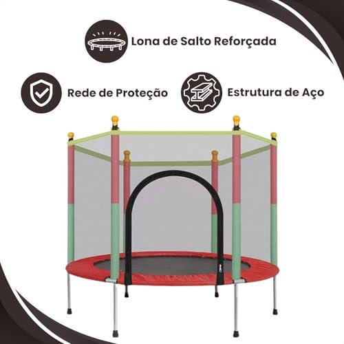 Cama Elastica Pula Pula Infantil Trampolim 14 Metros Atentu 3