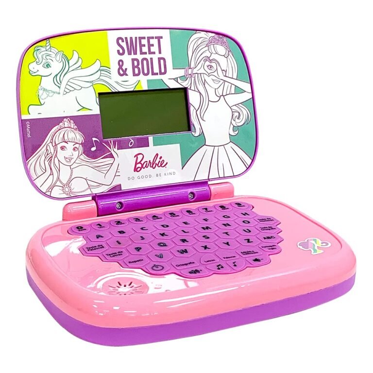 Candide Laptop Infantil Barbie Brinquedo Educativo Bilingue 6